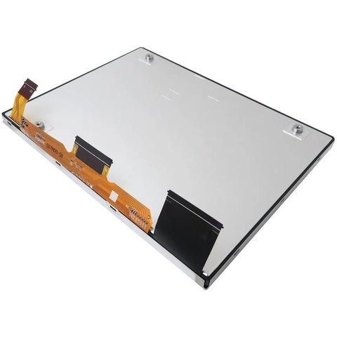 Slick 8.4 Inch U Connect 4C UAQ Touch Screen LCD Display For Jeep Grand Cherokee and Dodge Challenger Durango back view showing connectors.