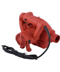 Tough 1600W Dual Purpose Blower And Suction Vacuum For Wall Grinder Debris Pickup And All Around Garage DIY Pro Cleanup The Deadset Shop Ready Workhorse, red body, versatile air tool.