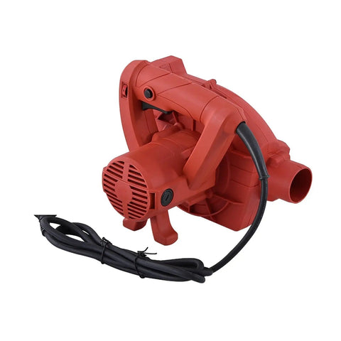 Tough 1600W Dual Purpose Blower And Suction Vacuum For Wall Grinder Debris Pickup And All Around Garage DIY Pro Cleanup The Deadset Shop Ready Workhorse, red body, versatile air tool.
