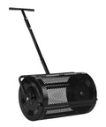 30 Inch Compost Spreader For Lawn And Garden With Adjustable Four Height T Shape Handle Peat Moss Roller And Seed Spreader