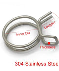 10 Pcs Adjustable 5mm To 30mm Spring Clamps For Fuel Lines Water Pipes Hose Tubing Steel Pipe Clamps Kit With Elastic Sealing Buckles That Are Totally Solid And Super Durable For Any DIY Project Or Auto Repair Job You Got Going On, 304 stainless steel