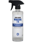 Premium Food Grade Mineral Oil For Wood Surfaces 16 Ounce Spray Bottle With Sprayer Ideal For Butcher Block And Cutting Boards 100
