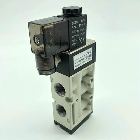 2 Position 5 Way Solenoid Valve For Pneumatic Systems MVSC-300-4E1 MVSC-300-4E2 directional control valve DC 24V