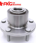 Plug And Play Front Wheel Bearing Hub Assembly for 2004 Mazda 3, 5 Lugs, Front Left Or Right Fit, shown from front view
