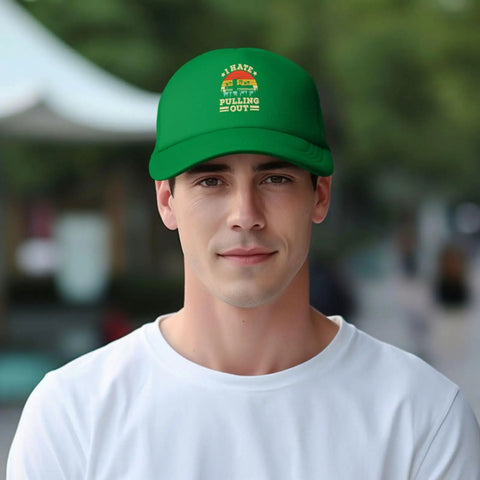 Dope Funny Camper RV And Trailer Trucker Hat Mesh Baseball Cap For Men Women Dad Green Lightweight Polyester Blend