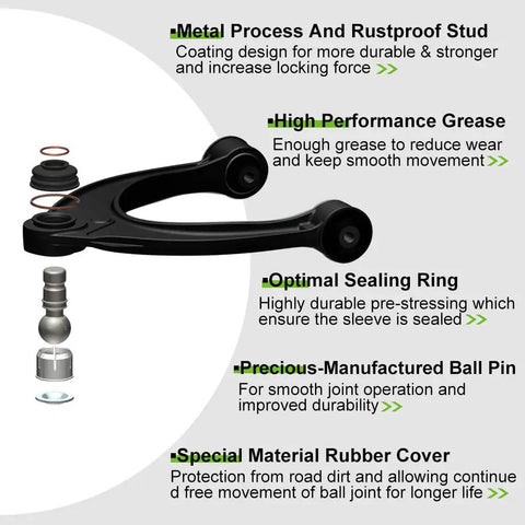 Left Outer Tie Rod End For Jeep Comanche Cherokee Grand Cherokee TJ Wrangler Fits 1991 2006 Replacement Suspension Steering Component Beefy Heavy Duty Steel Build, black steel arm and ball pin parts