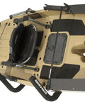 Heavy Duty Wall Hanger With 176 Pound Capacity For Roof Boxes Kayaks SUPs Canoes And More Keep Your Home Or Garage Clutter Free And Ready To Grab Gear Fast holding a kayak