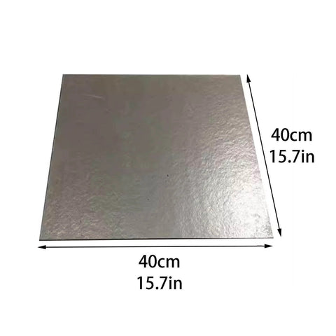 Heavy Duty Mica Insulation Board 40x40cm 16x16in Thick 1.5cm shown with dimensions
