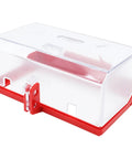 No Nonsense Emergency Stop Button Lockout Cover For Industrial Safety Transparent Rectangular Guard XL Size