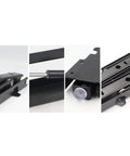 Heavy Duty Pair Folding Hinge Stool Brackets Rock Solid Wardrobe Closet Support Cold Rolled Steel close-up details.