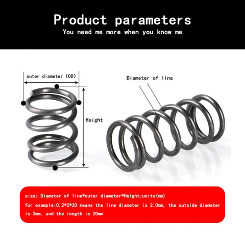 Heavy Duty Compression Spring A Heavy Lifter Built Tough For Industrial Machinery And Daily Grind High Strength Steel Wire Resists Deformation Reliable Support 1 Pc 12X80X300Mm with detailed parameters.
