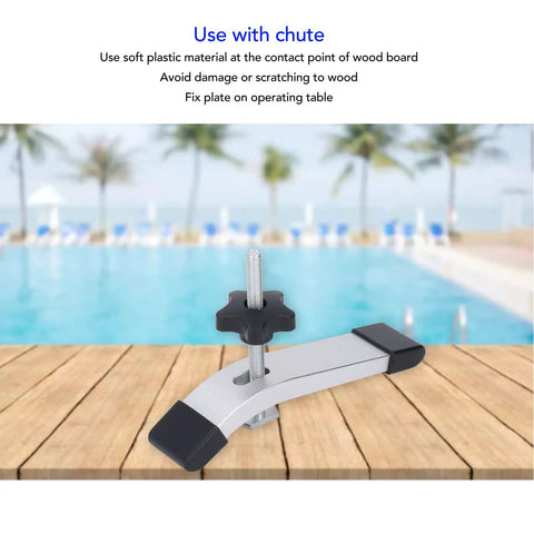 Badass Two Pack T Slot Hold Down Clamps Featuring M8 Threads And Scratch Free Soft Jaws For Router Tables Cnc Mills And Drill Press Jigs on wooden table
