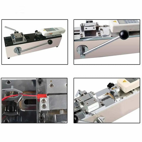 Display Force Gauge 500N Manual Horizontal Digital Push Pull Meter Tensile Tester With Test Bench 110V For Lab Workshop And Production Lines Workhorse 1000N Rated Frame With High Accuracy Sensors, metal test bench