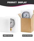 Low Pressure Diaphragm Type Gauge For Water And Air Systems, 0 To 15 Inches Of Water Range, packaged in foam and cardboard box