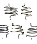 Hella Dependable Bicycle Disc Brake Caliper Spring Set For Mountain Bikes Mechanical Disc Brakes, polished steel coil springs.