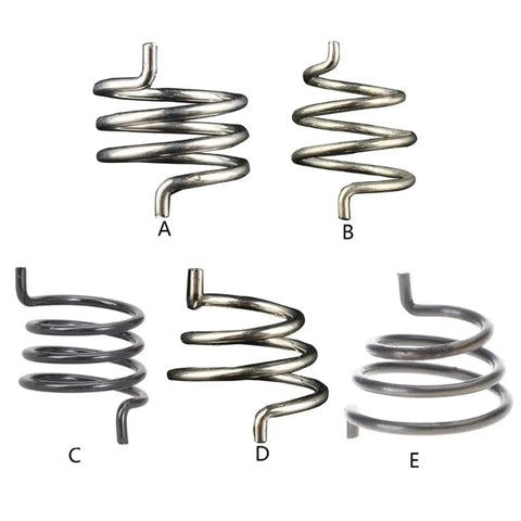Hella Dependable Bicycle Disc Brake Caliper Spring Set For Mountain Bikes Mechanical Disc Brakes, polished steel coil springs.