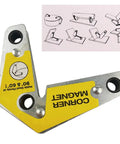 Heavy Duty Multi Angle Welding Fixer Holds 60, 90, 120 Degree Ferrite Magnets Securely for precise metal alignment
