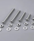Beefy Pan Head Machine Screws With Nut And Flat Washer Assortment Kit 8-32 X 3 Full Thread 304 Stainless Steel Phillips Drive 35 Sets