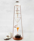 Premium Cold Brew Coffee Maker Featuring Gentle Slow Drip Flow And Adjustable Metal Valves, 1200 Ml High Borosilicate Glass Carafe for smooth iced coffee.