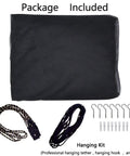 Ultra Large Mosquito Net Bed Canopy For Full Queen King Size Beds Indoor Outdoor Black Curtains And Drapes Patio Gothic Room Decor Screen Netting Canopy For Bed Frame with hanging kit included