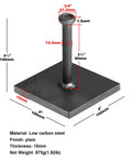 Four Pack Heavy Duty Weld On Square Base Anchor Plates 4 By 4 Inch 3 Eighths Inch Thick For Steel To Concrete Connection