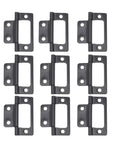 Tough As Nails Concealed Rotating Door Hinges 12 Pack In Black For Cabinets And Home Use, Easy Install, Heavy Duty Load Bearing