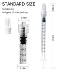 1ml Luer Lock Syringe Without Needle Pack Of 30 Sterile Plastic Syringes Individually Sealed For Lab Use Plant Cultivation Classroom Demos And Home Projects With Leakproof Top Luer Lock Smooth Plunger And Clear Markings, standard size