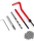 Top Notch 30 Piece Thread Repair Insert Kit With Precision Wire Helicoils For Stripped M5 Bolt Holes In Steel Cast Iron And Aluminum Engine Blocks Auto Shop Essential, drill tap and inserts