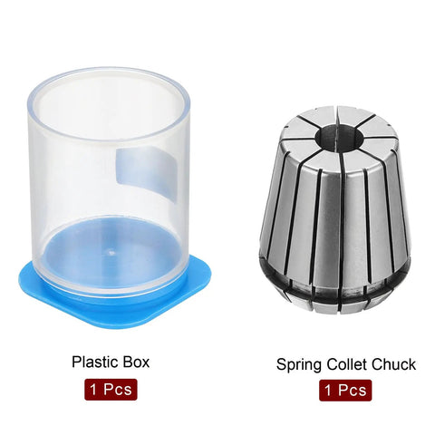 ER40 Half Inch Spring Collet Chuck High Precision 0.008mm Tolerance with plastic storage box