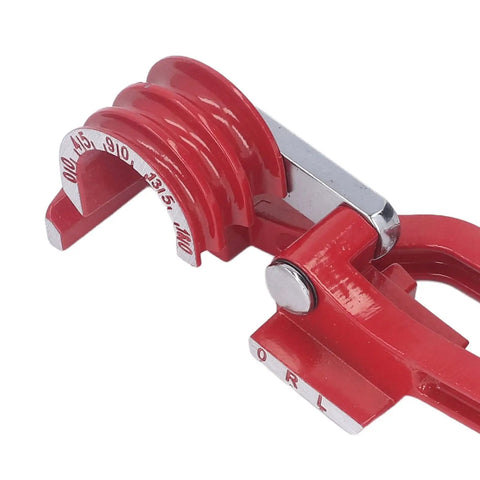 Heavy Duty Manual Pipe Bender For Copper Brass Aluminum And Steel Delivering Smooth 180 Degree Turns showcasing the bending mechanism.