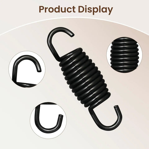Heavy Duty Recliner Springs 12 Turn Extension Springs 1.9 Inch Furniture Hardware Pack Of Ten showing black steel coil spring detail.
