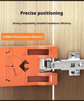 Magnetic Cabinet Door Hinge Spacer for Two Point Six Millimeter Gaps Quick Mounting Jig and Alignment Tool for precise door gaps.