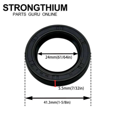 Crankshaft oil seal dimensions for Beefed Up Crank Case Side Cover Gasket Oil Seal Kit for Predator 212 and GX Engines