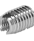 20 Piece Slotted Stainless Steel Self Tapping Threaded Inserts Set, Heavy Duty Conversion Kit For Aluminum, Copper, And Plastic Substrates, Easy DIY Thread Repair With Strong, Durable Fasteners, close-up