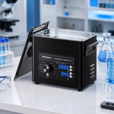 3L Ultrasonic Cleaner With Digital Heater Timer And Knob Control For Jewels Tools Parts. 40Khz Deep Cleaning Tech Removes Grime From Carburetors Nozzles. Degassing Mode For Thorough Washes Using Neutral Detergent And Warm Water. Reliable Home Or Shop