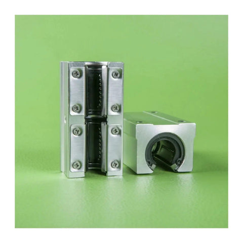 One Piece Lot SBR40LUU SME40LUU Bearing Open Type Linear Ball Motion Blocks For SBR40 40mm Guide Rail Great For CNC Rigs And Robotic Systems And Automation Projects, pair of metal blocks