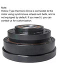 Dead Nuts Reliable Hollow Harmonic Drive Reducer Gearbox Engineered For Stepper Servo Motors, black hollow type design.