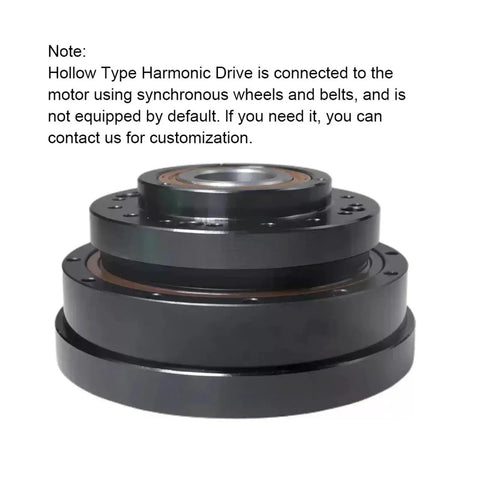 Dead Nuts Reliable Hollow Harmonic Drive Reducer Gearbox Engineered For Stepper Servo Motors, black hollow type design.