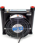 Beefy Flow 10 Liters Per Minute Oil Cooler And Hydraulic Air Cooling System With Aluminum Alloy Heat Exchanger front view