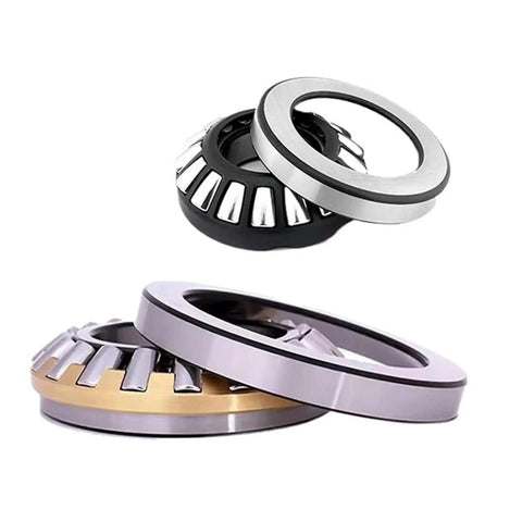 One Piece Thrust Spherical Roller Bearing Built Tough For Heavy Duty Rig Hauling With Massive Load Rating And Rock Solid Low Friction Performance For Smooth Daily Job Site Runs Series 29412 Through 29416E displayed in various angles.