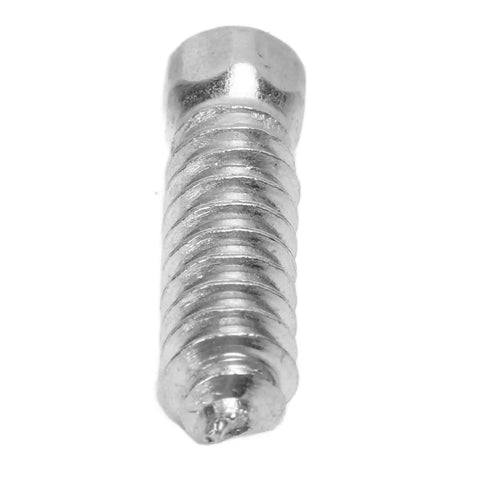 Rock Solid M6x6mm Snow Tire Studs Featuring Tungsten Steel Anti Skid Spikes and Heavy Duty Screws close-up of heavy duty screw used with tire studs.