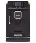 Super Automatic Espresso Machine With One Touch Brewing And On The Fly Settings to Nail Your Favorite Cups featuring a black finish and color display.