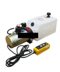 Heavy Duty 24V Hydraulic Power Unit With 1500 PSI Capacity And A Rock Solid 5L Reservoir Pumping 20 Liters Per Minute side view