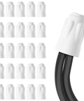 25 white porcelain wire connectors (small size) for 22-14 AWG, twist-on caps.