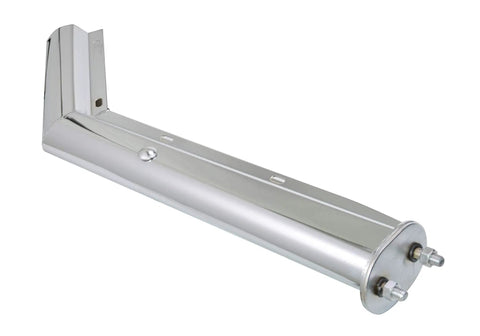 Angled Mud Flap Hanger With Spring Loaded Action Stainless Steel Class 430 27 Inch Length 2.5 Inch Bolt Spacing