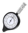 Chrees Map Measuring Gauge, Mini Metal Wheel, Outdoor Calculator showing a circular distance measuring tool with markings.