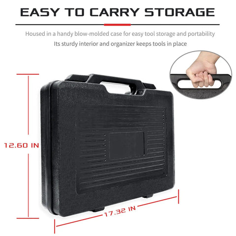 Carrying case for DPS6 Clutch Tool Kit For Volvo And Ford Dry Dual Clutch Transmissions, 12.60 x 17.32 inches, blow-molded storage