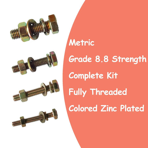 Beefy 1008 Piece Metric Bolt And Nut Set With Heavy Duty Grade 8.8 showcase