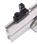 Beefy T Slot Stop Block 80 By 10 Mm With 25 Mm Slider Hand Tightening Fence Stops for woodworking setup and track positioning