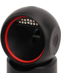 Close-up of Hands Free USB Barcode Scanner For Retail And Supermarkets, Fast 1D 2D QR Reading, Plug And Play Desktop Reader